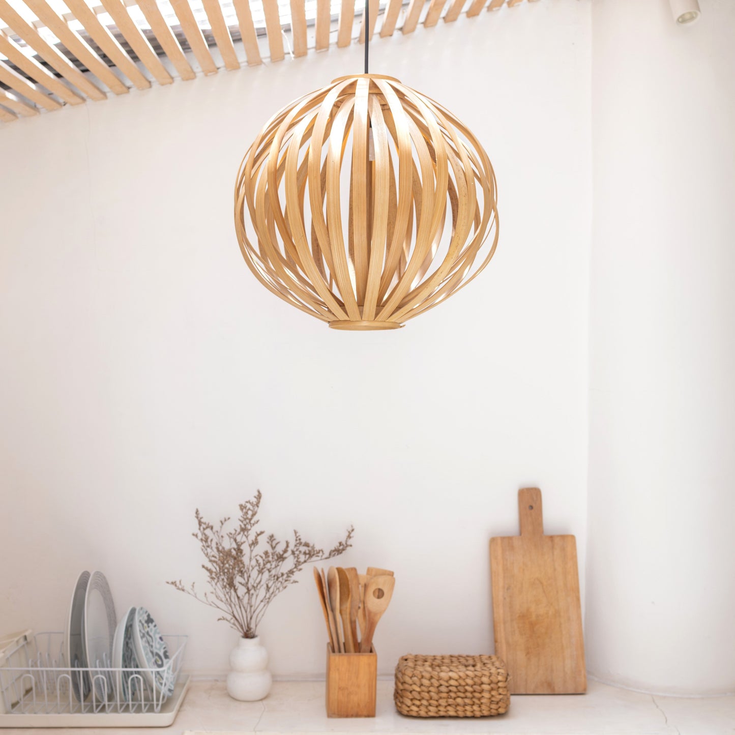 Bamboo Lamp Natural Lampshade Ubud
