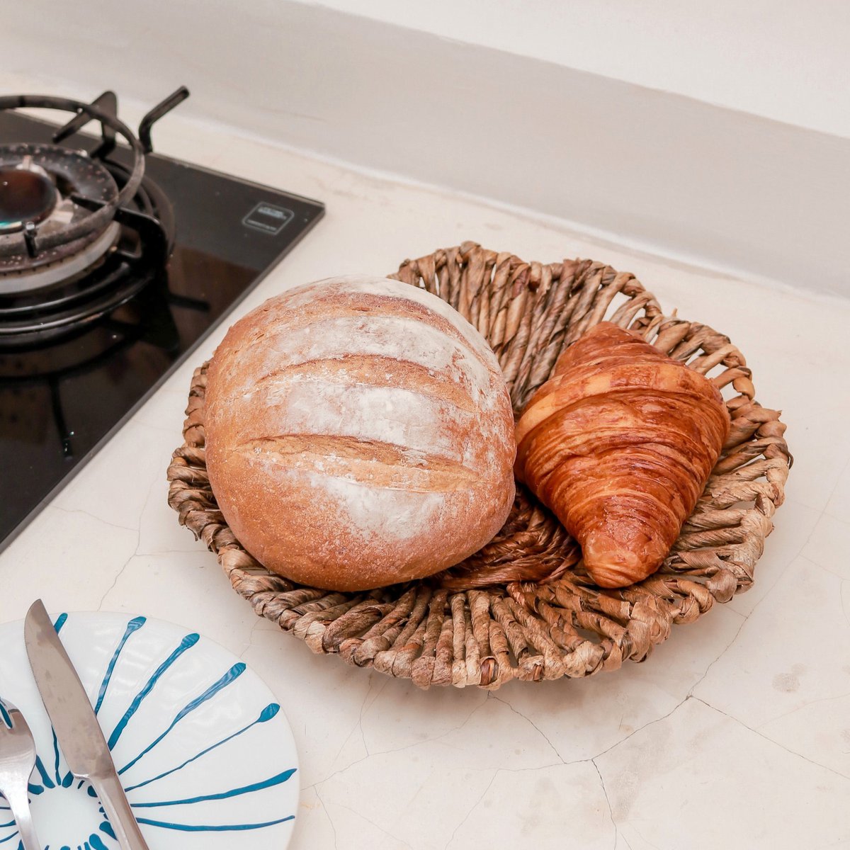 Wanddecor of Schaal MELAYA uit Bananenvezel (2 maten) - 100% handgemaakt