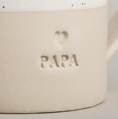 De liefste PAPA mok XL - mét gratis "papa" wenskaart bij elke PAPA mok