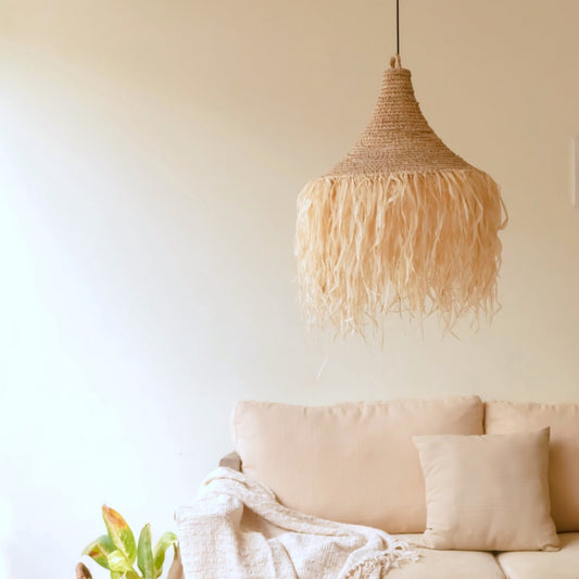 Raffia Lampenkap RUMBAI