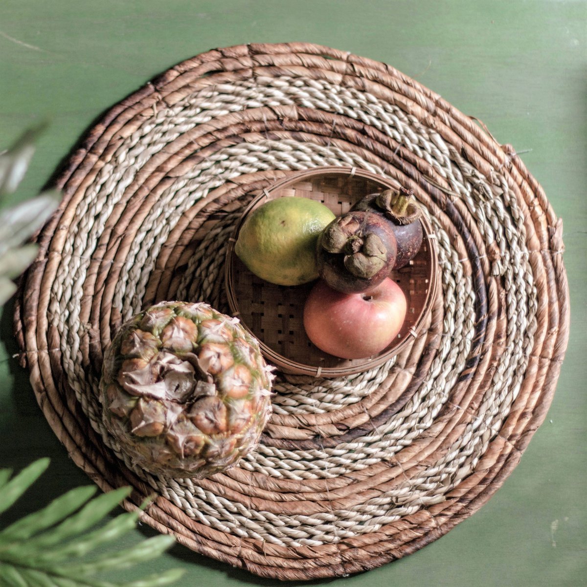 Boho Placemat MATARAM |  gemaakt van Bananenvezel & Zeegras (set van 2)