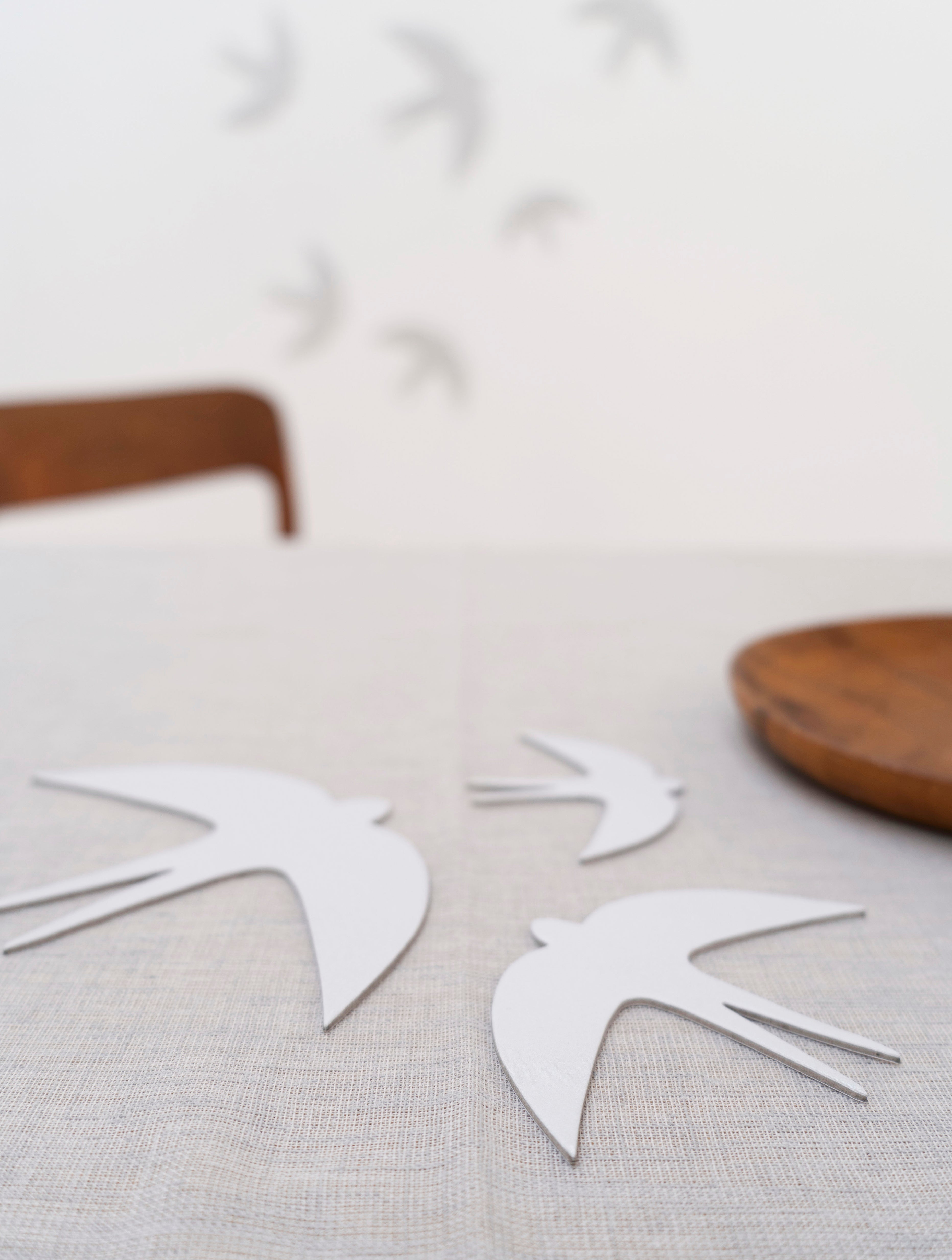 SVERM birds muurdecoratie - set van 3 (small/large)