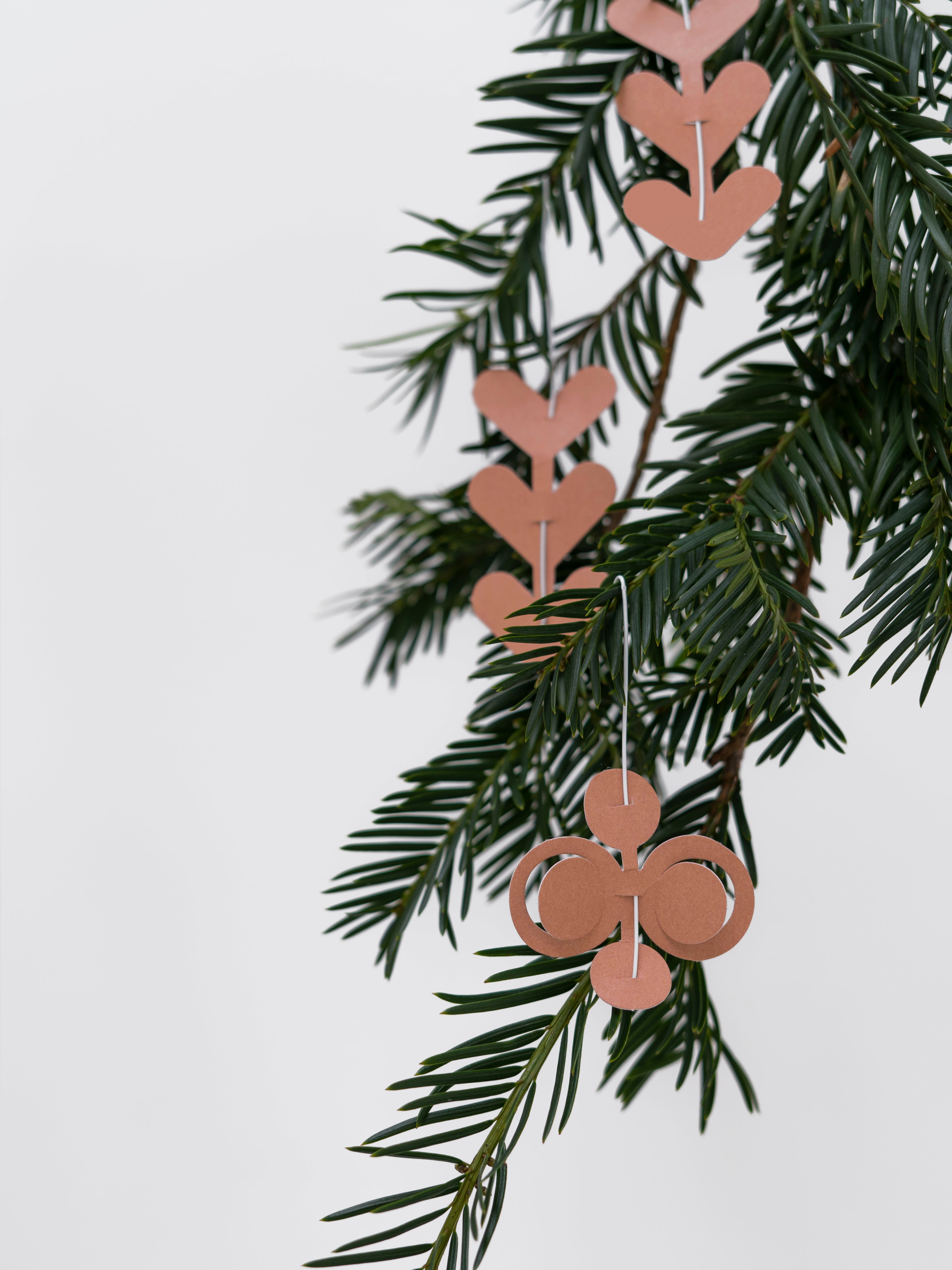 TWIG leaves brown - muurdecoratie