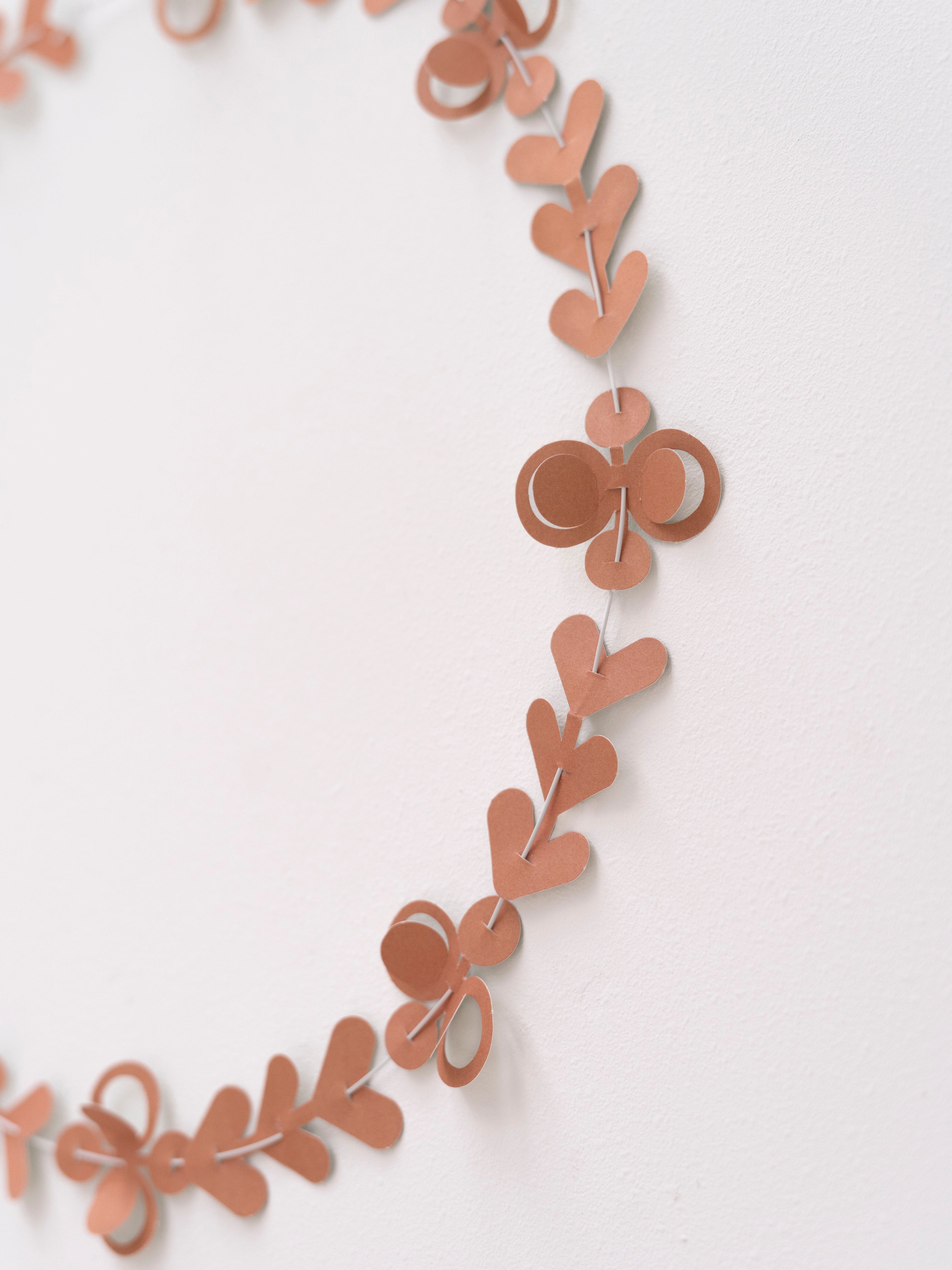 TWIG leaves brown - muurdecoratie