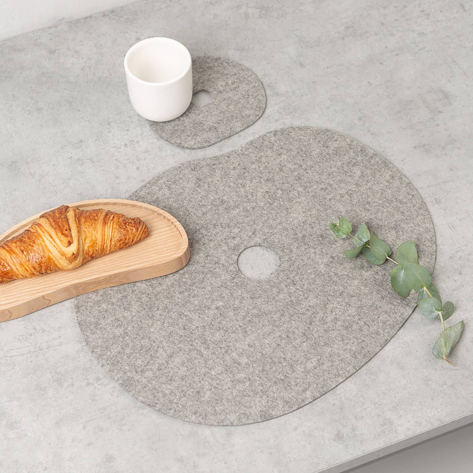 Onderzetter & Placemat MILLSTONES, 100% wolvilt