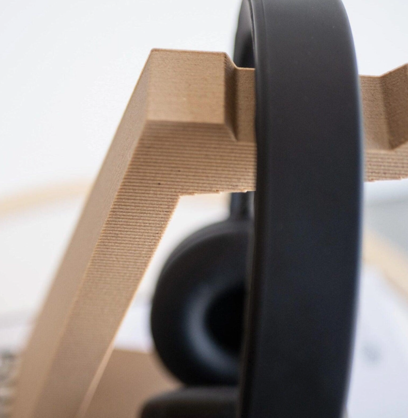 Origineel Vaderdag cadeau – Design koptelefoon houder in hout